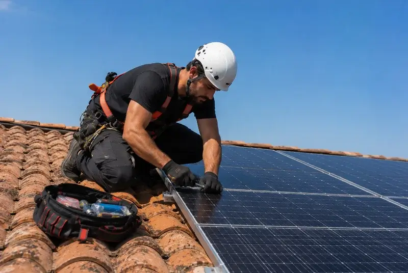 Maintenance et monitoring de panneaux solaires à Sepvret